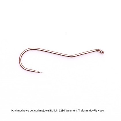 Haki muchowe do jętki majowej Daiichi 1230 Weamers Truform MayFly Hook